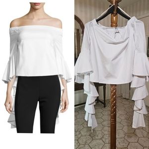 StudioF Ruffle Sleeves Top